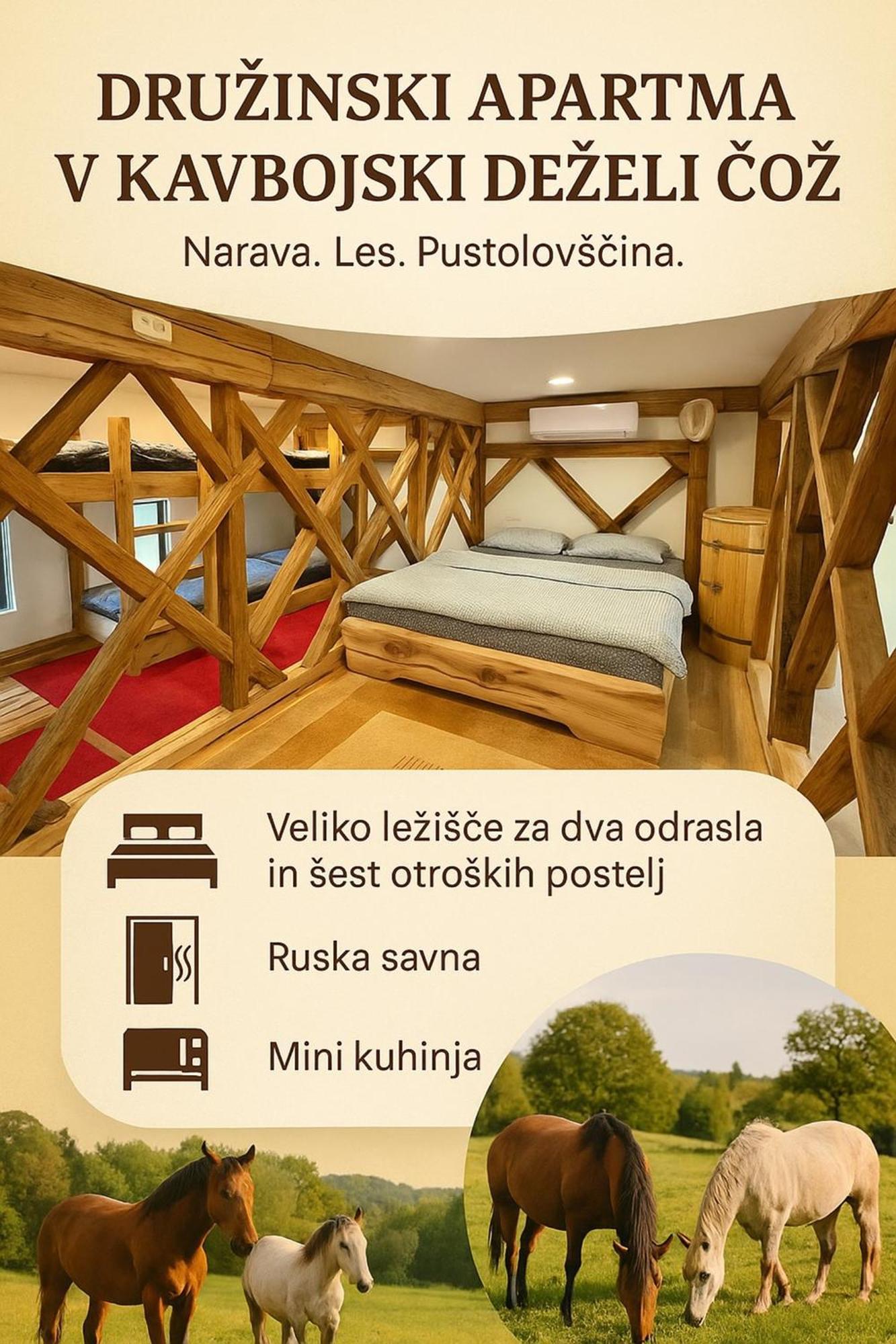 Cowboy'S Land Hotell Visnja Gora Eksteriør bilde